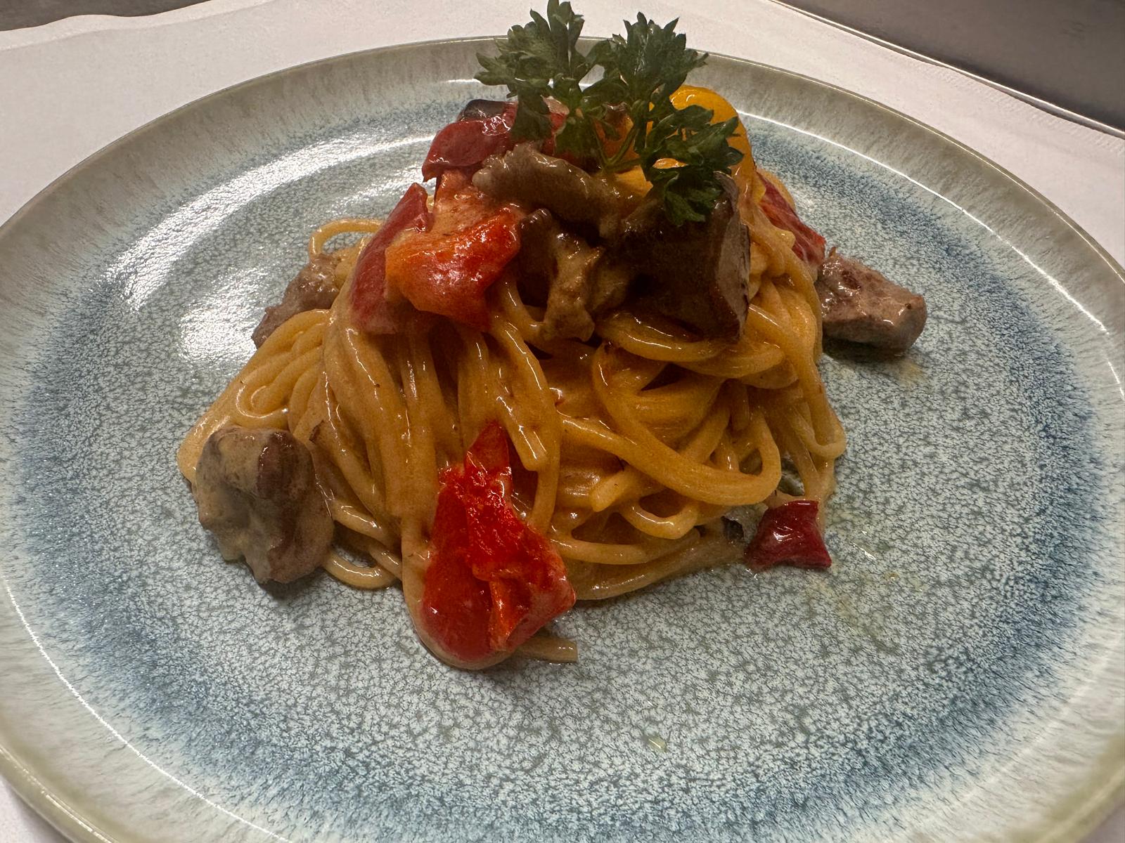 Pasta mit Kalbfleisch